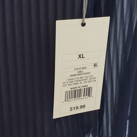 Navy Blue A New Day Silk Tank - XL (NWT) - Picture 9 of 10